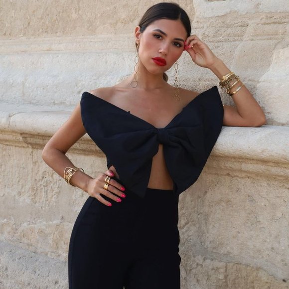 BLOGGER'S FAVE! Zara Limited Edition Bandeau Bow Top Sz XS NWT - Picture 5 of 17